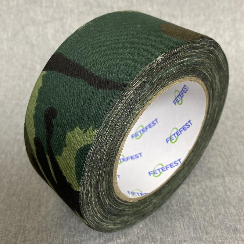 Fetefest Camo Tape Camouflage Tape No Residue, Non-Reflective 2" by 30Yard with Various Camo Patents - Image 1